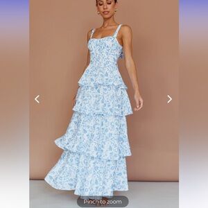 Selfie Leslie Tiered Floral Dress